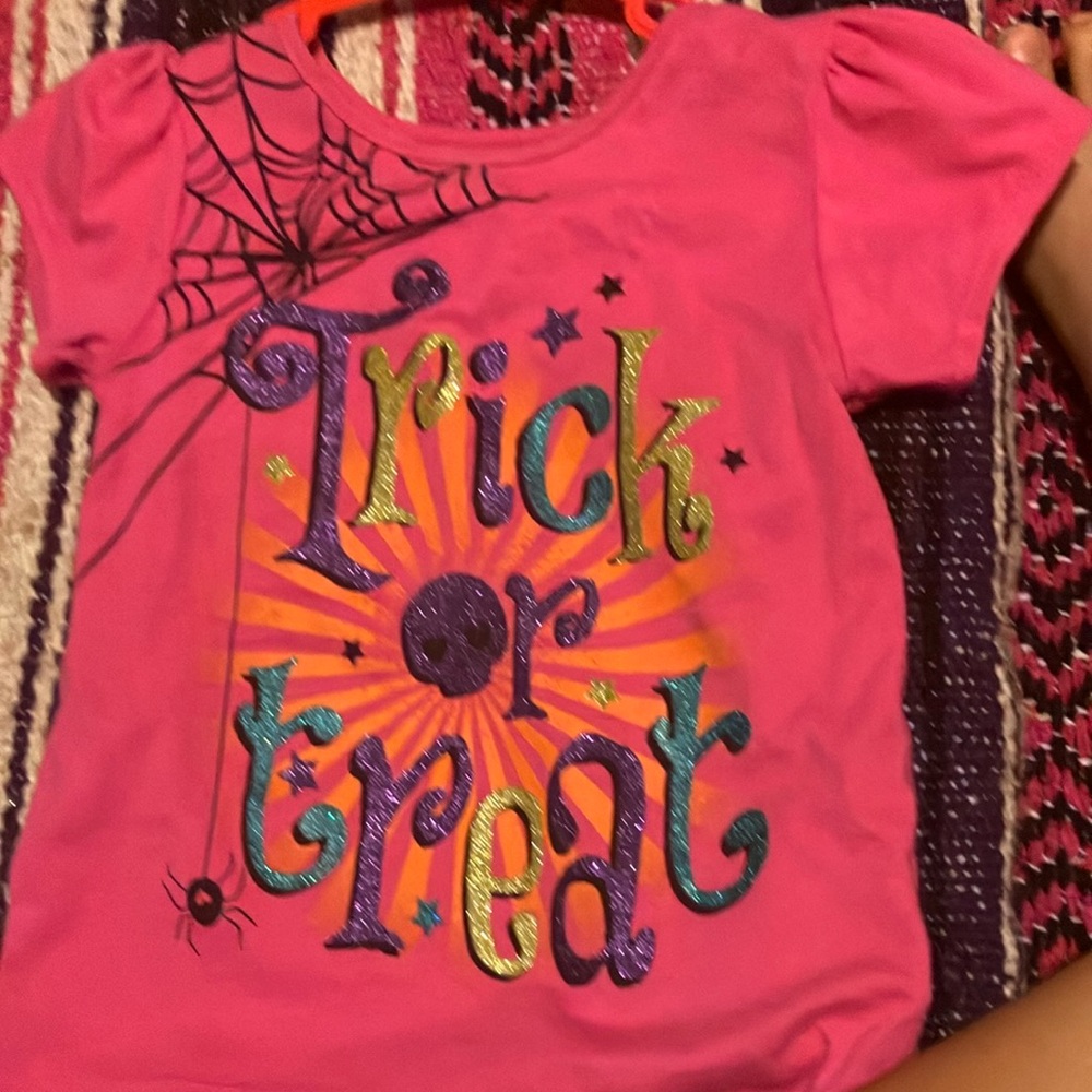 Pink Trick or Treat Graphic Tee